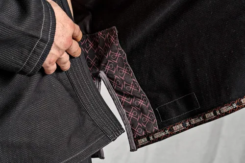 Vista 7 de Kurosawa Jiu Jitsu BJJ Gi Uniforme de Ronin - Chaqueta y pantalones negros tradicionales