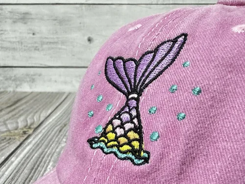 Vista 3 de Shenbors Sombreros de béisbol bordados para niñas y niños
