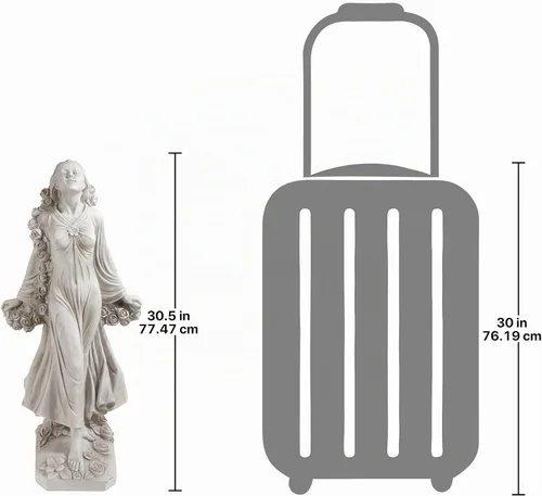 Vista 2 de Design Toscano Flora: Estatua de la Patrona Divina de los Jardines