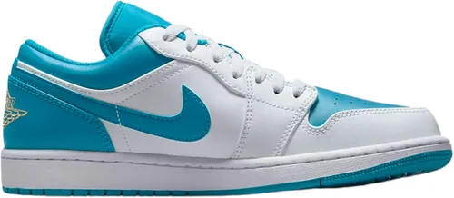 Vista 2 de Jordan Hombres Air 1 Low BlancoCelestial Gold-Aquatone (553558 174)