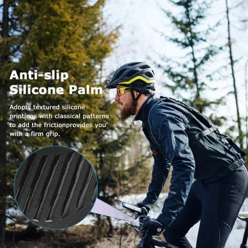 Vista 5 de Guantes convertibles de invierno sin dedos con guante térmico cálido para clima frío cálido polar para hombres y mujeres para fotografía de mensajes