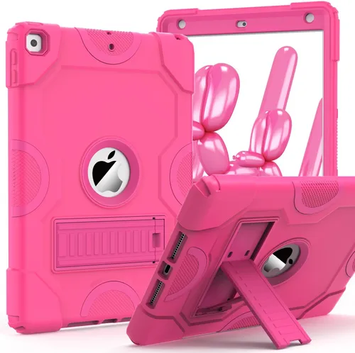 Vista 15 de ZoneFoker - Funda para iPad de 9.ª generación, funda para iPad de 8.ª y 7.ª generación, funda para iPad de 10.2 pulgadas 2021/2020/2019, funda Negro