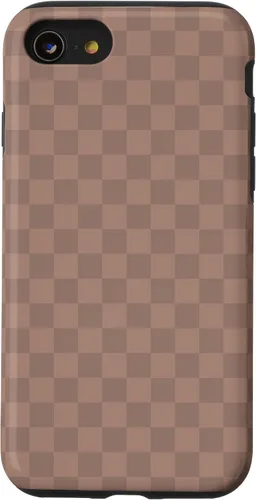 Vista 18 de Chic Brown Checkered Checkerboard Pattern Trendy Case for iPhone 16