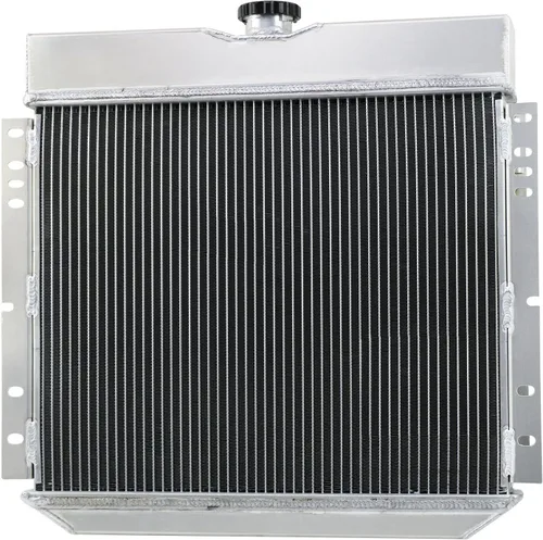 Vista 2 de Radiador de aluminio de 4 filas para Ford 1970-73 Maverick 1967-1970 Mustang 1971-1972 Mercury Comet 3.3L 4.1L 2.8L L6 Base de gas Grande 1968 1969
