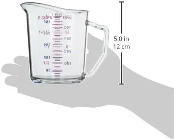 Vista 3 de Cambro Camwear - Taza medidora de policarbonato (1 pinta), transparente (50MCCW135)