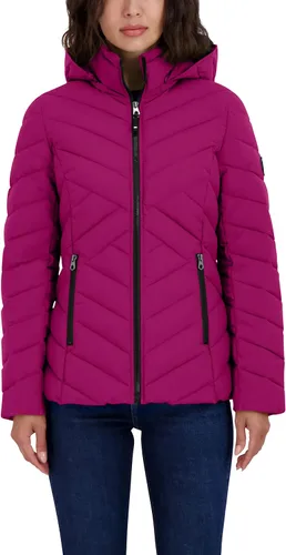 Vista 12 de Nautica - Chaqueta corta acolchada con diseño de cheurón para mujer Negro