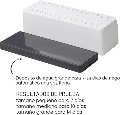 Vista 5 de Macetas de riego automático en macetas para plantas de interior, paquete de 7 unidades de 4+8+17 pulgadas, macetas de ventana de plástico, maceta