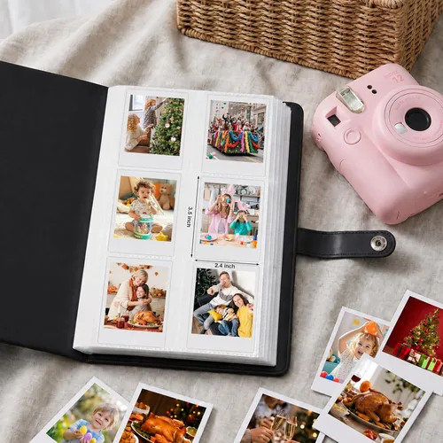 Vista 3 de Faux Leather Hardcover Album for Polariod 2x3 Inch Pictures/Fujifilm Instax Mini Photos, 432 Pockets for Fujifilm Instax Mini Instant Camera