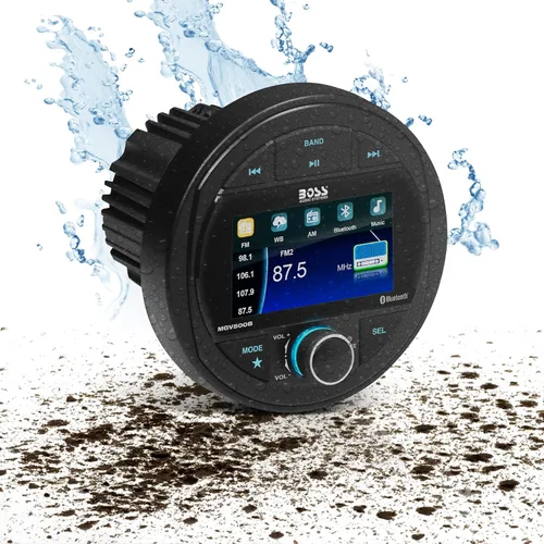 Vista 8 de BOSS Audio Systems Paquete de radio y altavoces marinos MG250W.64 - Receptor Bluetooth de 4 canales MGR250B + 4 altavoces MR6W de 6.5 pulgadas