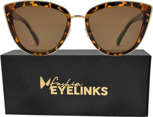 Vista 2 de Gafas de sol polarizadas con diseño de ojo de gato para mujer, protección UV