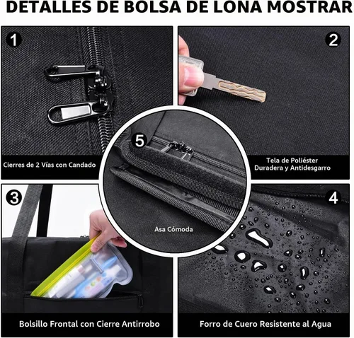 Vista 7 de Urbanstand Bolsa de Lona de Viaje de 48 Pulgadas Extra Grande para Equipo Deportivo, Bolsa de Almacenamiento para Árbol de Navidad de 7.5 Pies