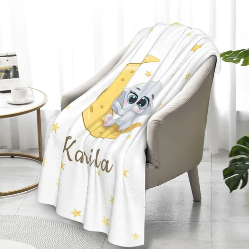 Vista 6 de Mantas personalizadas para bebé, manta personalizada para recién nacidos, infantes, niños, manta con nombre para/manta de forro polar personalizada