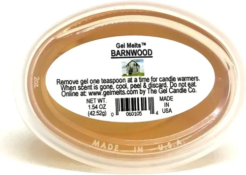 Vista 2 de 3 Pack Barnwood Aroma Gel Melts™ Gel Wax for Warmers and Burners by The Gel Candle Company Peel, MELT and Enjoy