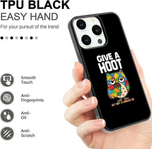 Vista 2 de Give A Hoot - Funda para iPhone 16, 15, 14, 13, 12, 11 Pro Max, Galaxy S25, S24, S23, S22, S21, FE, Ultra Plus, Note 20, A16, A15, A14, A54, Moto
