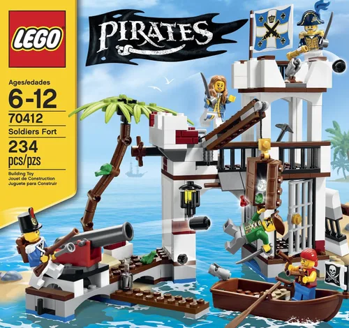 Vista 2 de Fuerte de Soldados Piratas LEGO 70412