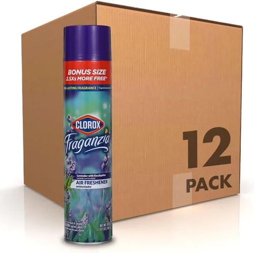 Vista 11 de Clorox Fraganzia - Ambientador en aerosol en aerosol con aroma a ráfaga de cereza, eliminador de olores de larga duración y ambientador