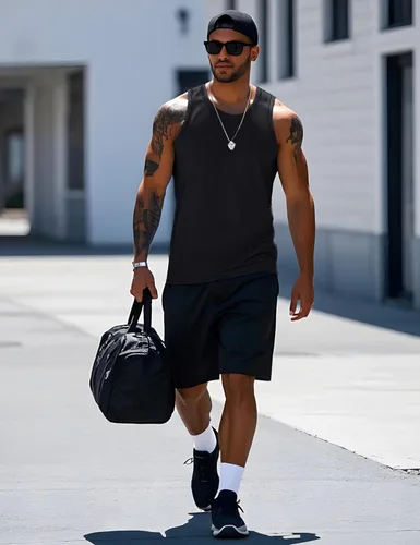 Vista 4 de MAGCOMSEN Mens Workout Tank Tops Muscle Athletic Gym Cotton Undershirt Sleeveless Shirts