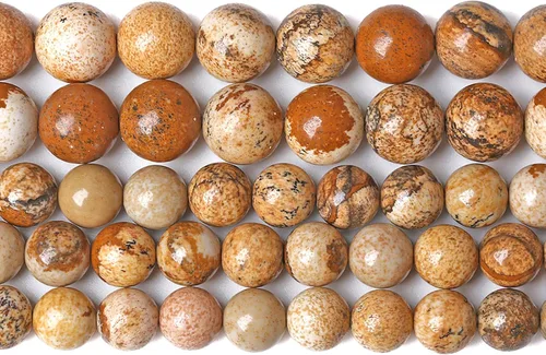 Vista 45 de 60 cuentas sueltas de piedra natural de turquesa africana de 0.236 pulgadas (6 mm) para hacer joyas, pulseras de bricolaje