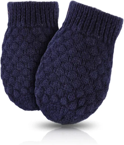 Vista 17 de Guantes de punto para bebés, niños y niñas, guantes de invierno para recién nacidos, guantes de 0 a 3 años