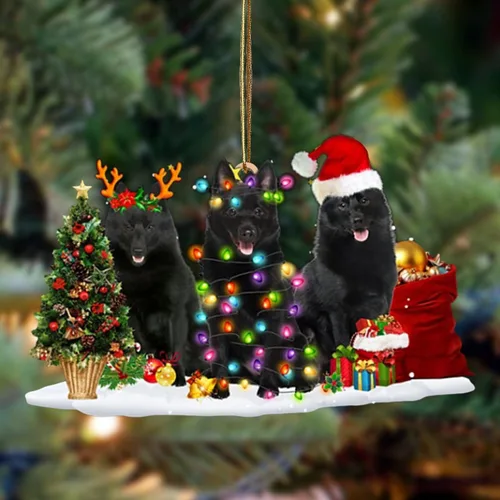 Vista 118 de Nazenti Adorno de Navidad personalizado con amigos Affenpinscher – Adorno de perro personalizado para amantes de las mascotas, acrílico plano