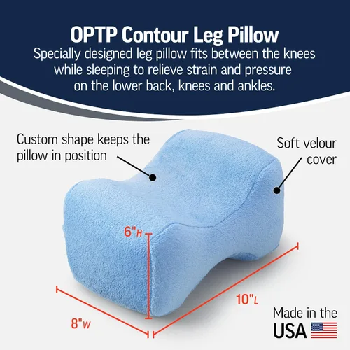 Vista 3 de OPTP Almohada para piernas de contorno - Soporte de espuma para dormir
