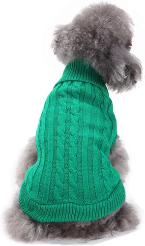 Vista 23 de CHBORCHICEN Suéteres de punto para perros pequeños, sudadera cálida para mascotas gatos, ropa de invierno, suéter de gatito y cachorro