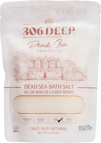 Vista 6 de 306 Sales de polvo profundo del mar muerto para remojo – 12.35 oz de 0.000-0.039 in de baño de sal del mar muerto 100% para hombres y mujeres