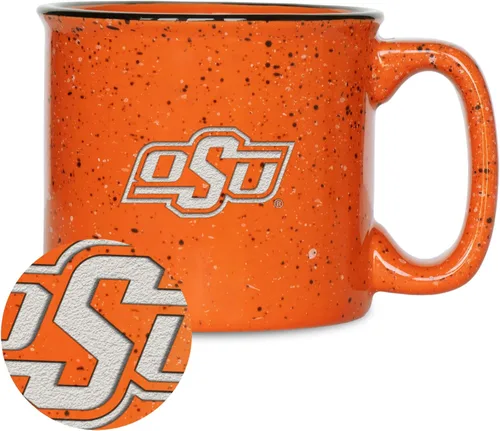Vista 73 de Rico Industries NCAA Speckle 12oz Laser Engraved Campfire Mug