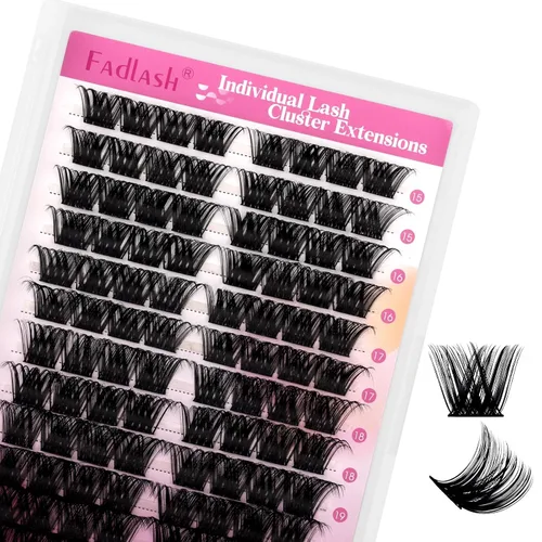 Vista 72 de Extensiones de pestañas individuales de 120 unidades, racimos de pestañas con rizado D, bandeja de longitud mixta, extensiones de pestañas
