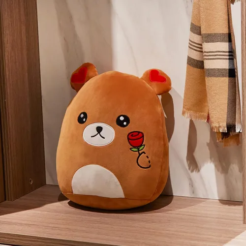 Vista 7 de Animales de peluche juguetes almohada oso lindo flor amor regalos 11