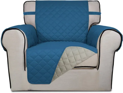 Vista 119 de PureFit - Funda de sofá acolchada reversible, protector de muebles impermeable, funda de sofá lavable con espuma antideslizante y correas elásticas