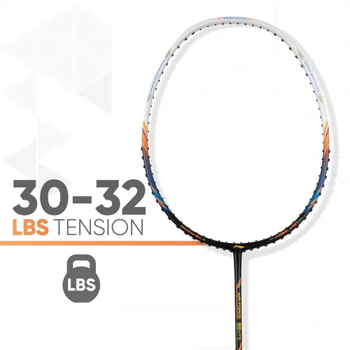Vista 6 de Li-Ning Air Force 77 G2 - Raqueta de bádminton de fibra de carbono con cubierta completa