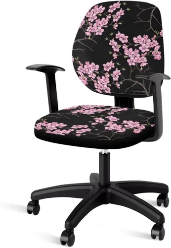 Vista 19 de Funda para silla de oficina con diseño de mariposa de 2 piezas, fundas para silla de juegos, bonitas fundas transpirables para silla de escritorio
