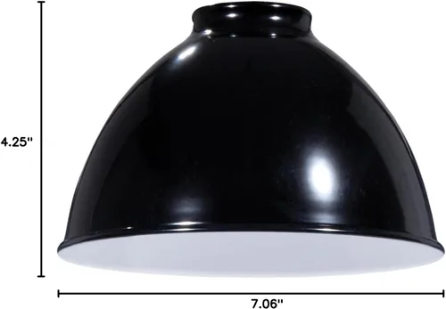 Vista 3 de B&P Lamp® Persianas de cúpula de metal de estilo industrial