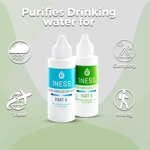 Vista 8 de 1ness Kit de dióxido de cloro - Ácido clorhídrico 4% y solución de sodio (2 oz A + 2 oz B)