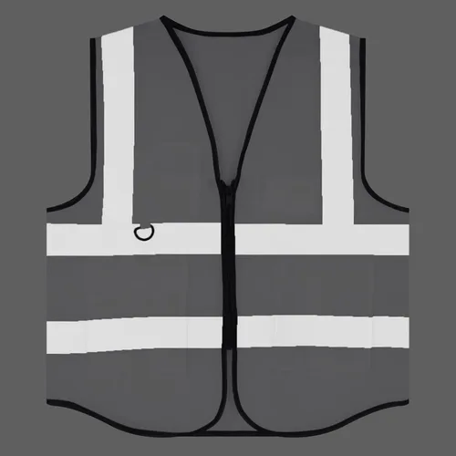 Vista 5 de TOPTIE Chaleco de seguridad blanco, chaleco de comando de incidentes con 5 bolsillos y tiras reflectantes de alta visibilidad de 2 pulgadas