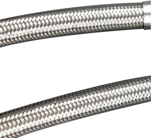 Vista 7 de Manguera de conector de grifo, Línea de suministro de agua trenzada de acero inoxidable 3/8 "rosca de compresión hembra x 1/2 "FIP. rosca recta