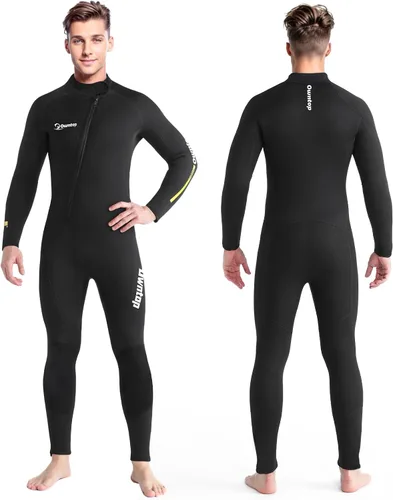 Vista 7 de Owntop Traje de neopreno de 5 mm para buceo - Traje húmedo para hombre y mujer de neopreno grueso de cuerpo entero, cremallera frontal, manga larga
