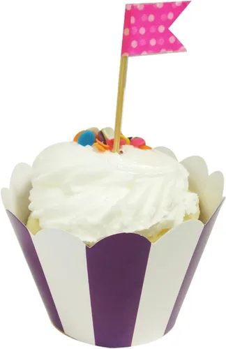 Vista 8 de AllyDrew Envolturas para cupcakes de tamaño estándar (juego de 20), color negro
