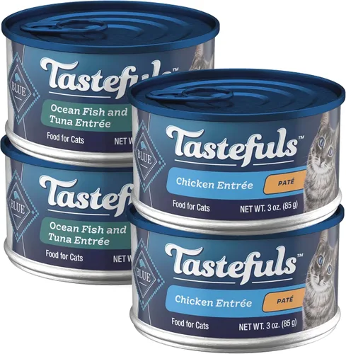 Vista 25 de Blue Buffalo Tastefuls Beef Paté Wet Cat Food, 5.5 oz, 24 ct