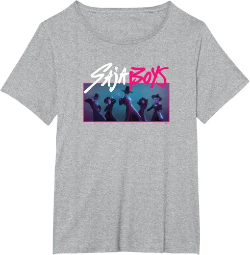 Vista 55 de Camiseta Oficial de KPop Demon Hunters Saja para Niños Negro