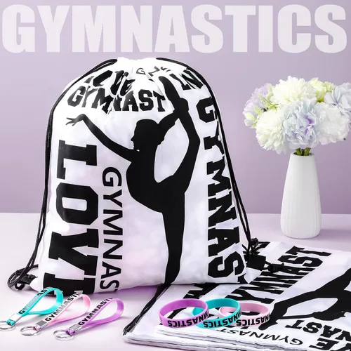 Vista 6 de Sadnyy Juego de 32 pulseras de goma con cordón para gimnasia, con cordón, para gimnasio, compras, deporte, yoga, mujeres y hombres, recuerdos
