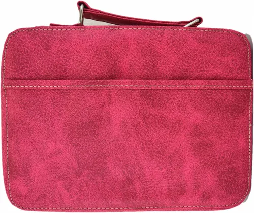 Vista 2 de Funda de transporte con versículo bordado de las Escrituras occidentales para mujer, con correa extra, bolso cruzado