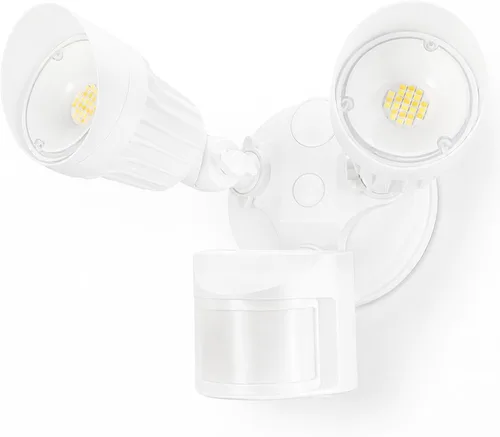 Vista 10 de Luz de seguridad LED con sensor circular, 2 cabezales 20W/3 cabezales 30W., LHSCT-20WRSS-WHT, 20.0watts, 130.00 volts COB LED Motion Detector