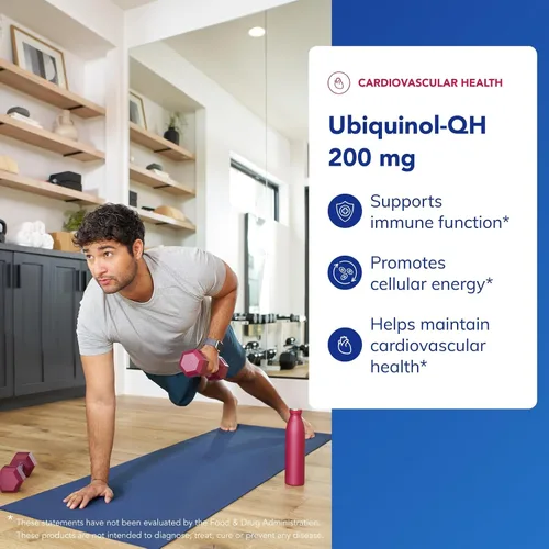 Vista 3 de Pure Encapsulations Ubiquinol-QH - 200 mg Ubiquinol - Forma activa de coenzima Q10 - Salud cardíaca y apoyo al metabolismo energético* - Suplemento