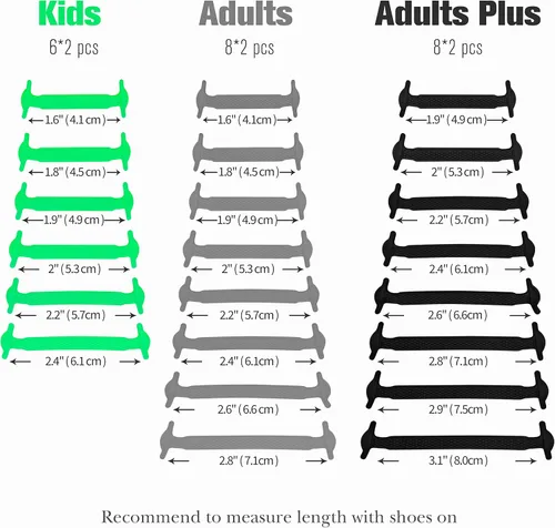Vista 5 de INMAKER Cordones de zapatos que no se atan, para niños y adultos, cordones elásticos para zapatos casuales y cordones de silicona