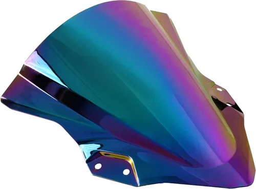 Vista 3 de Parabrisas doble burbuja para Ninja 250 400 EX400 2018 2019 2020 2021 2022 (oscuro iridio)