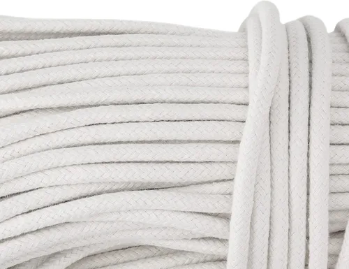 Vista 5 de MOUYAT Cuerda de algodón natural de 328 pies x 1/4 pulgadas, cordón de algodón trenzado multiusos para colgar ropa, macramé, colgador de plantas