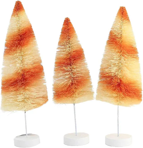Vista 3 de Bethany Lowe Orange Stripes Delight - Juego de 3 cepillos para botellas