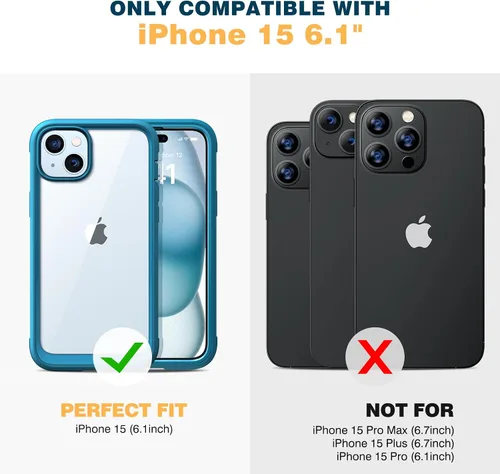 Vista 7 de Diaclara - Funda resistente de cuerpo completo con protector de pantalla sensible al tacto y antiarañazos, con protector de lente de cámara